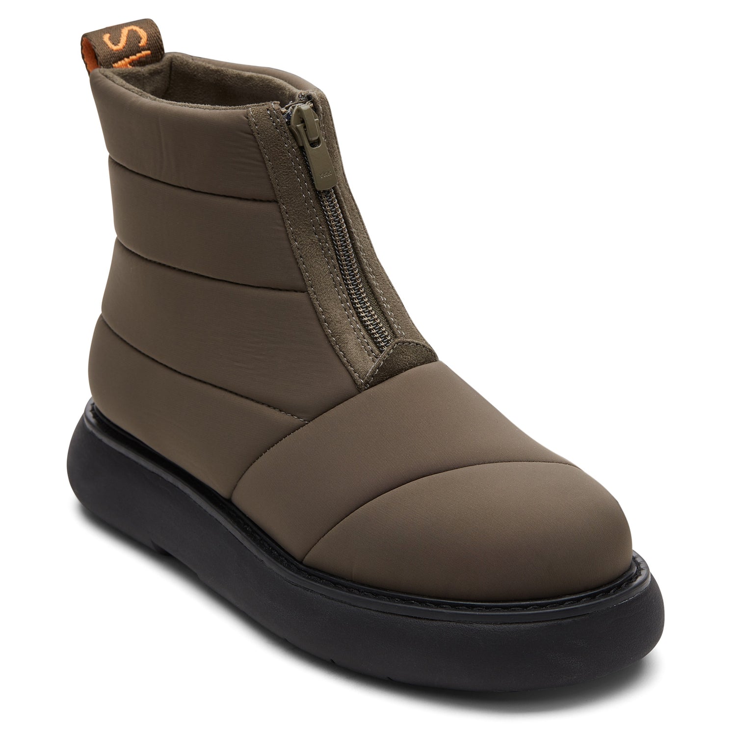 Peltz Shoes  Women's Toms Mallow Puffer Boot OLIVE 10019000