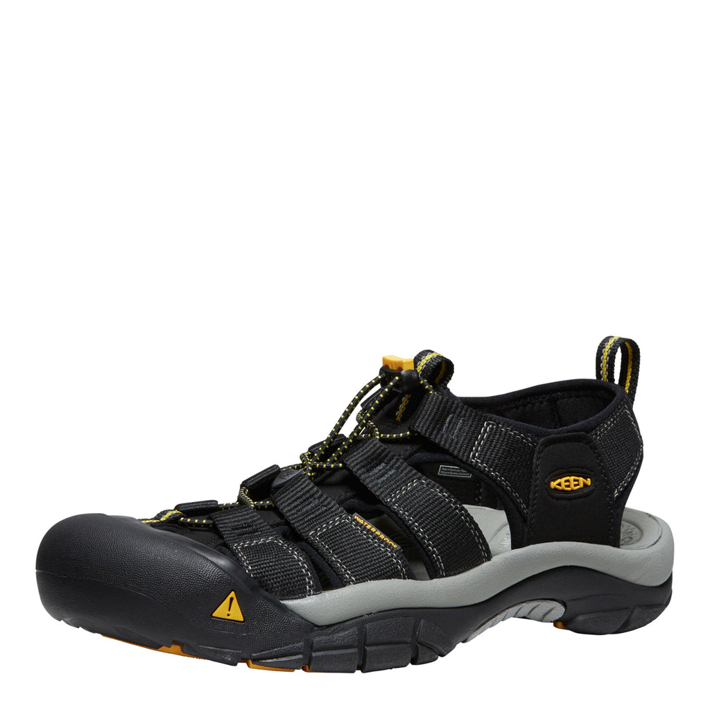 Men's KEEN Newport H2 Sandal BLACK YELLOW 1001907