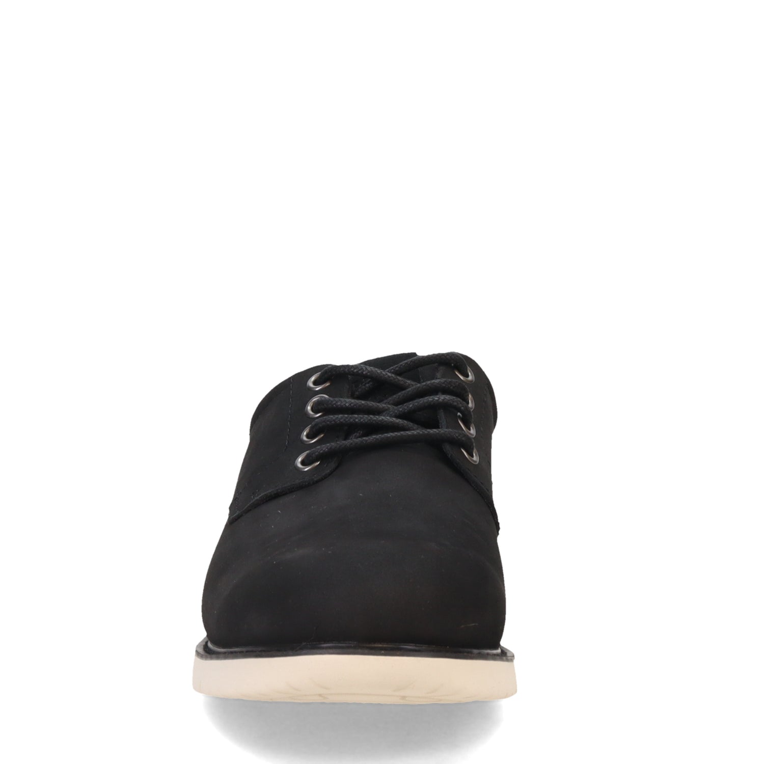 Peltz Shoes  Men's Toms Navi Oxford Black Leather 10019516