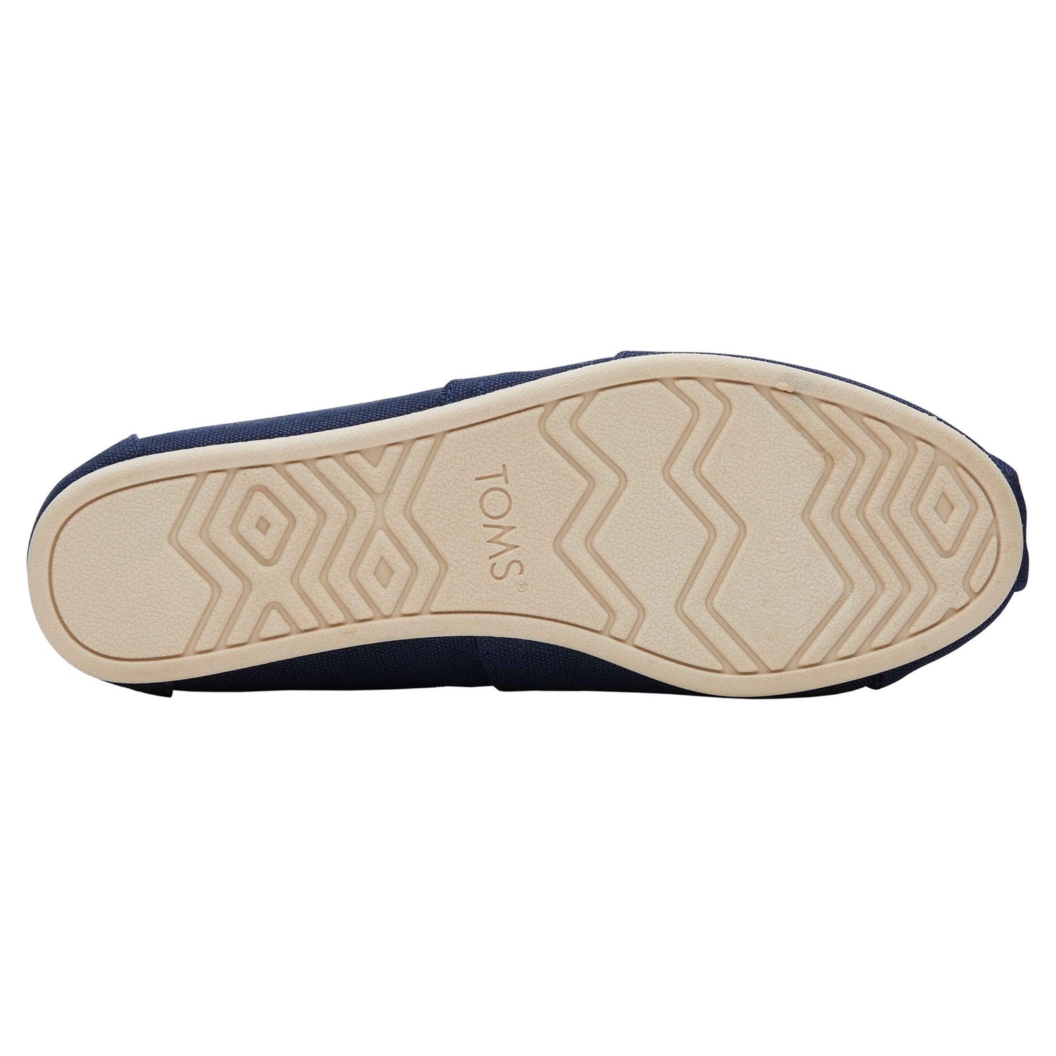 Peltz Shoes  Women's Toms Alpargata Recycled Slip-On - Wide Width NAVY 10019646