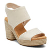 Peltz Shoes  Women's Toms Majorca Platform Sandal NATURAL 10019702