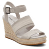 Peltz Shoes  Women's Toms Madelyn Sandal Grey 10019706