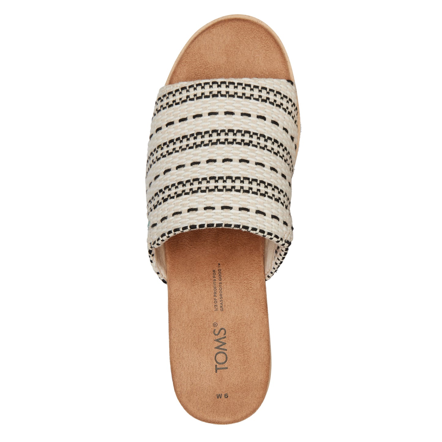Peltz Shoes  Women's Toms Diana Mule Sandal Global Woven 10019755