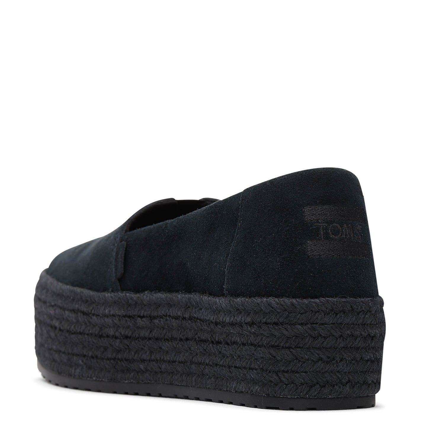 Peltz Shoes  Women's Toms Valencia Slip-On SOLID BLACK 10020198