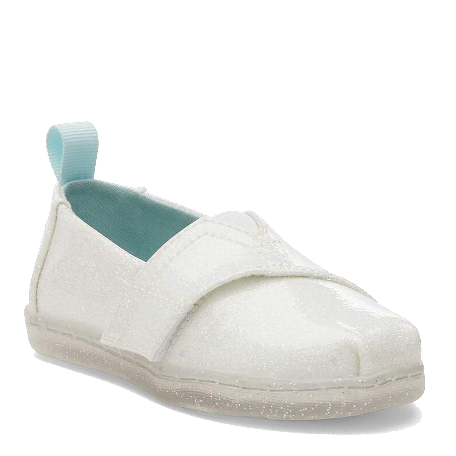 Peltz Shoes  Girl's Toms Alpargata Tiny Slip-On - Toddler White 10020641