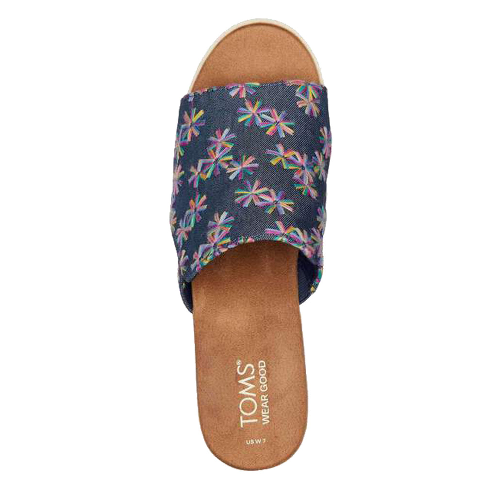 Women's TOMS Diana Mule Sandal NAVY MULTI 10020741