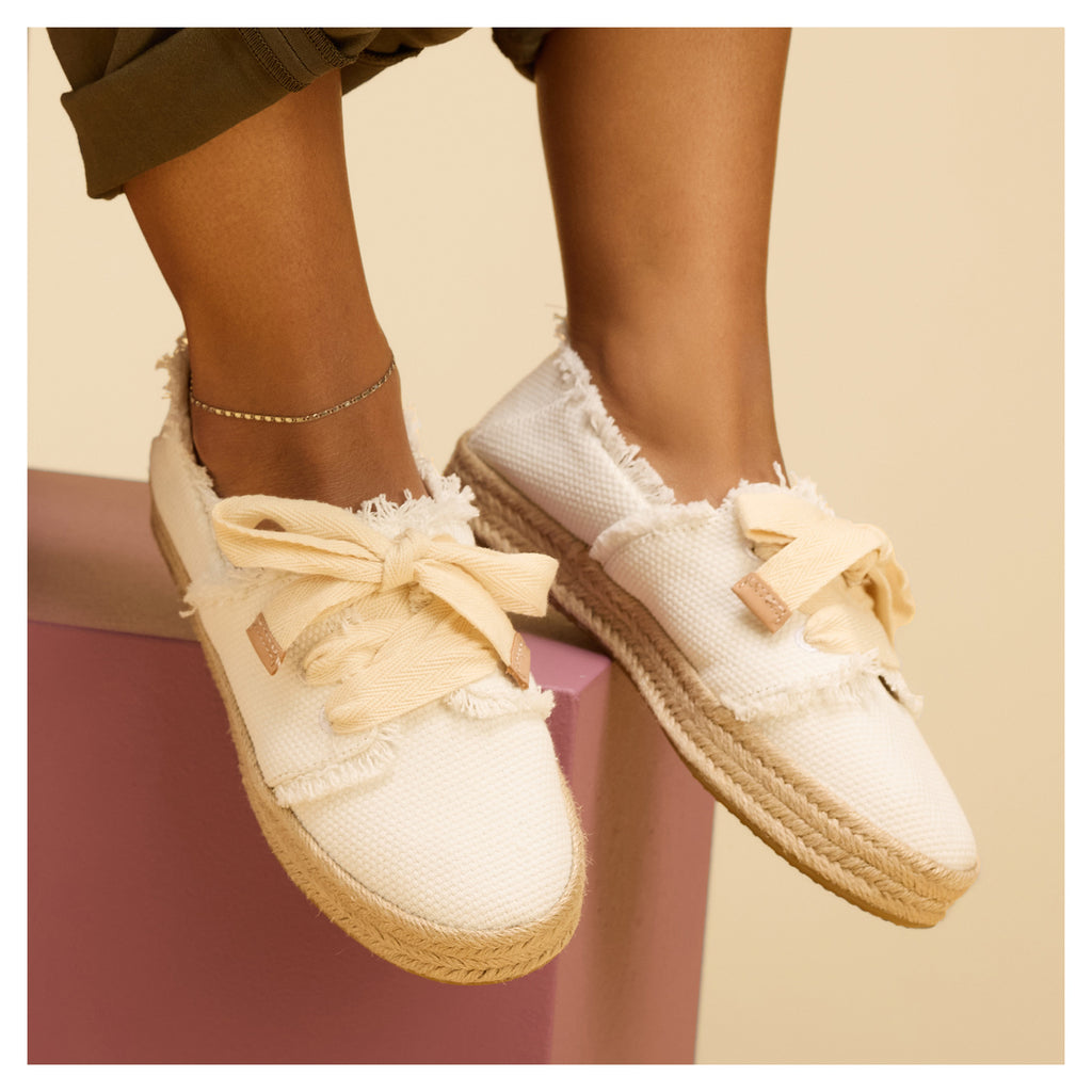 Women's TOMS, Carolina Lace-Up Espadrille Slip-On