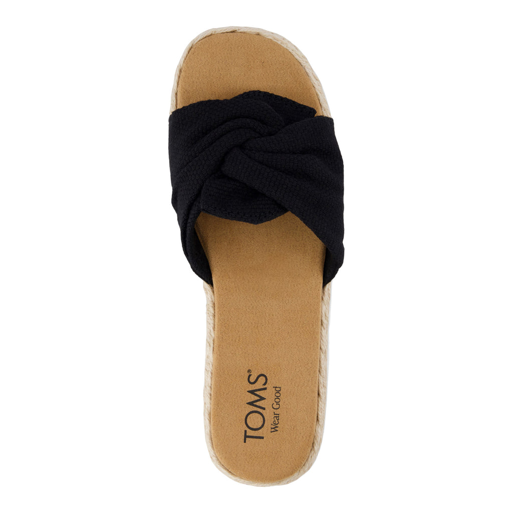 Women's TOMS Abby Slide Sandal BLACK 10021978