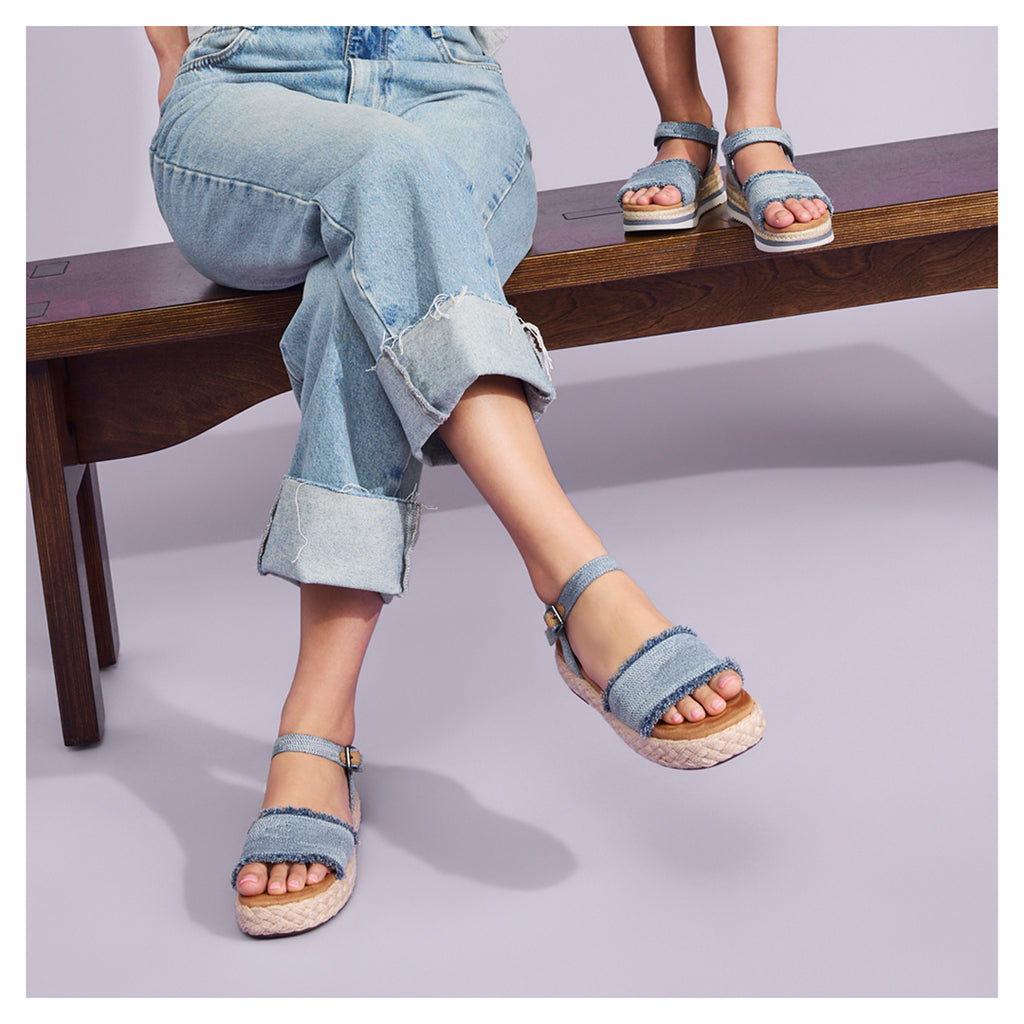 Women's TOMS Abby Sandal DARK SKY DENIM 10021980