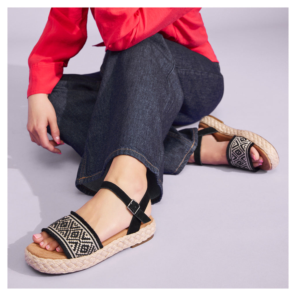 Women's TOMS Abby Sandal BLACK DIAMOND 10021992