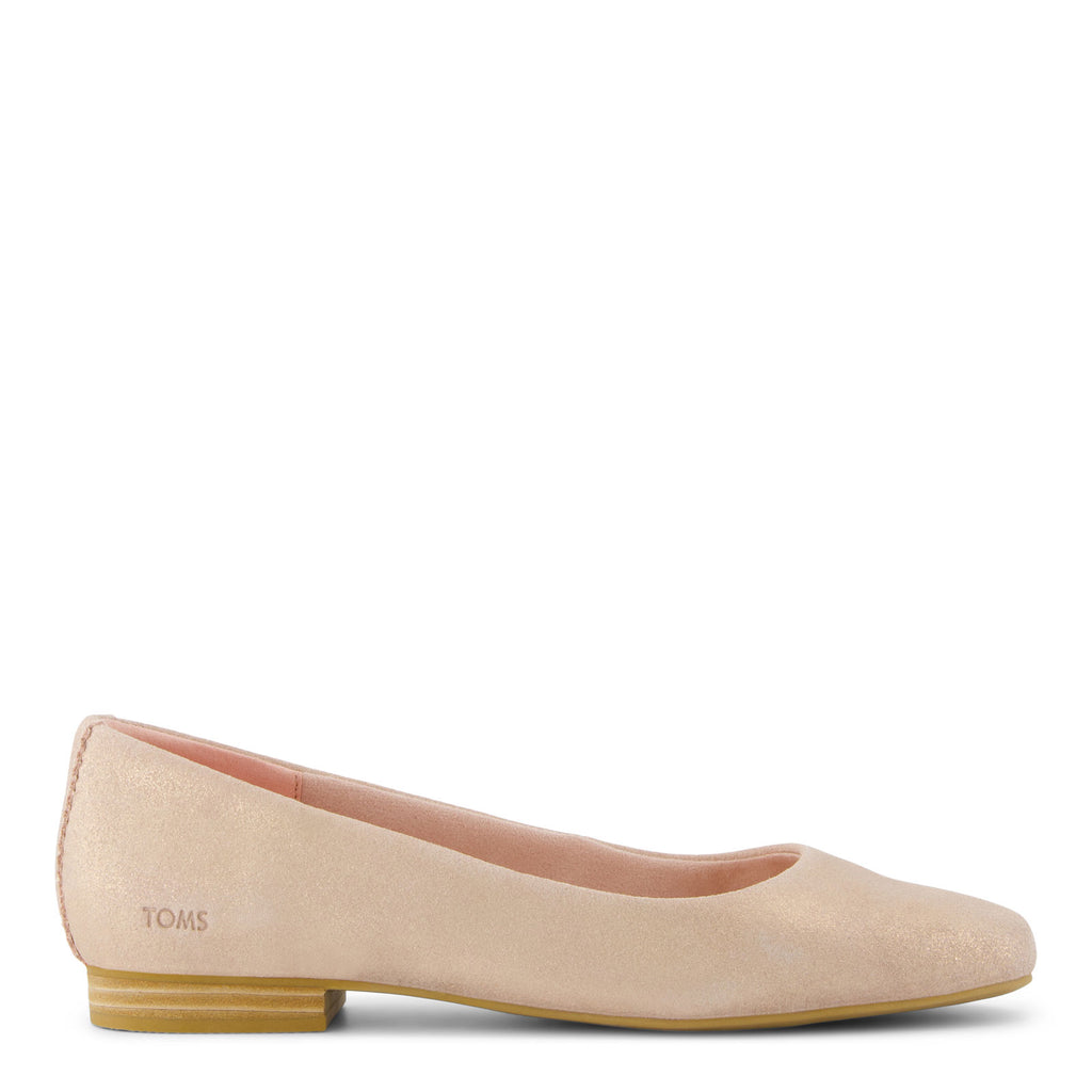 Women's TOMS Briella Flat ROSE LEATHER 10022018