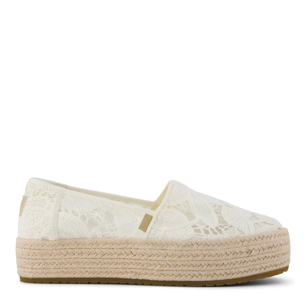 Women's TOMS Valencia Slip-On OFF WHITE CROCHET 10023045