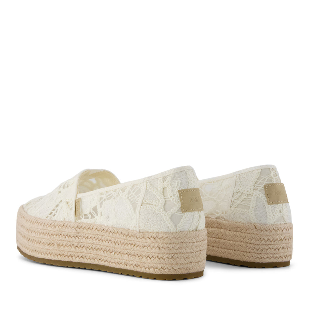 Women's TOMS Valencia Slip-On OFF WHITE CROCHET 10023045