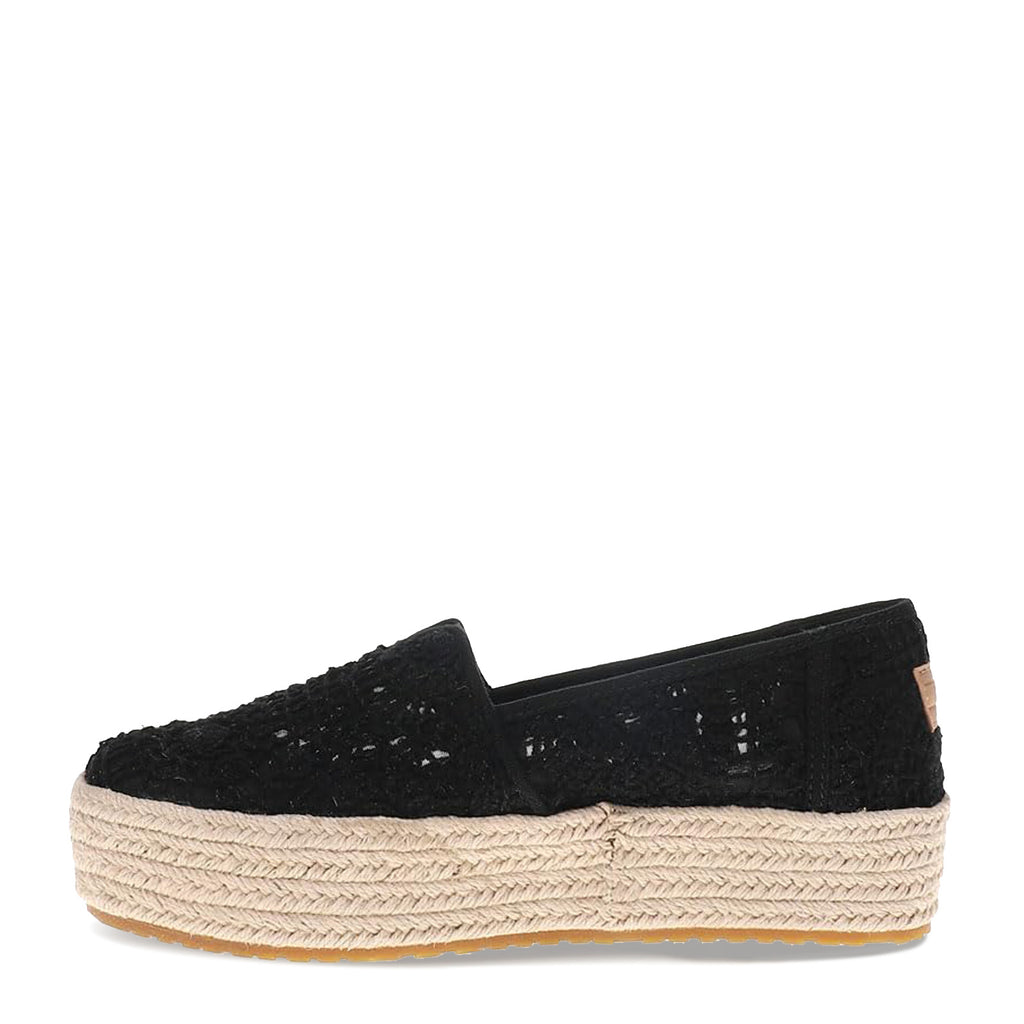 Women's TOMS Valencia Slip-On BLACK CROCHET 10023046
