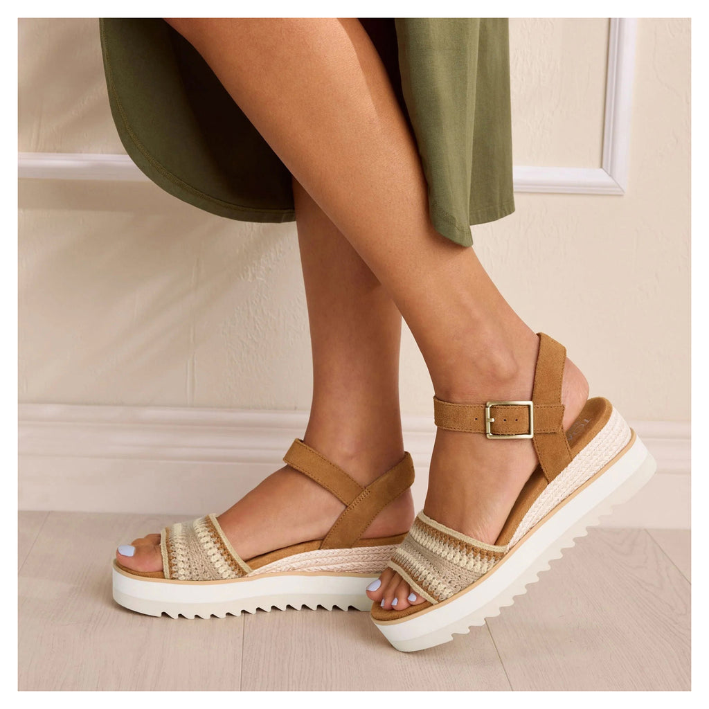 Women's TOMS Diana Sandal ALMOND MULTI CROCHET 10023071