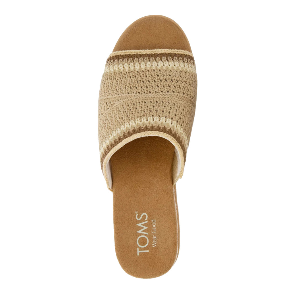 Women's TOMS Diana Mule Sandal ALMOND MULTI CROCHET 10023079