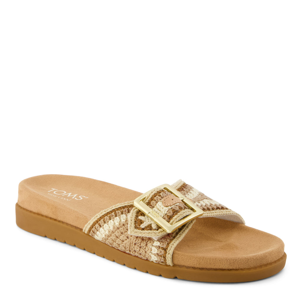 Women's TOMS Marin Slide Sandal ALMOND MULTI CROCHET 10023098
