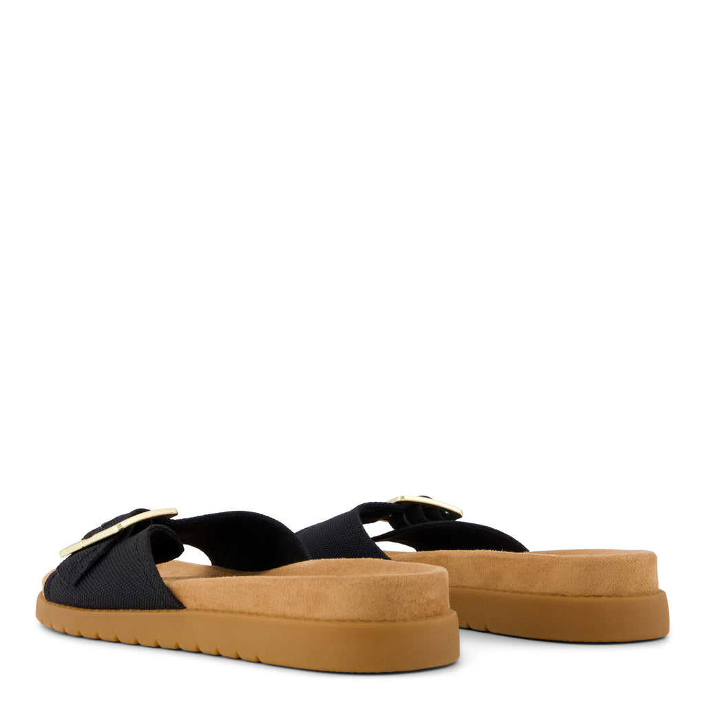 Women's TOMS Marin Slide Sandal BLACK CANVAS 10023103