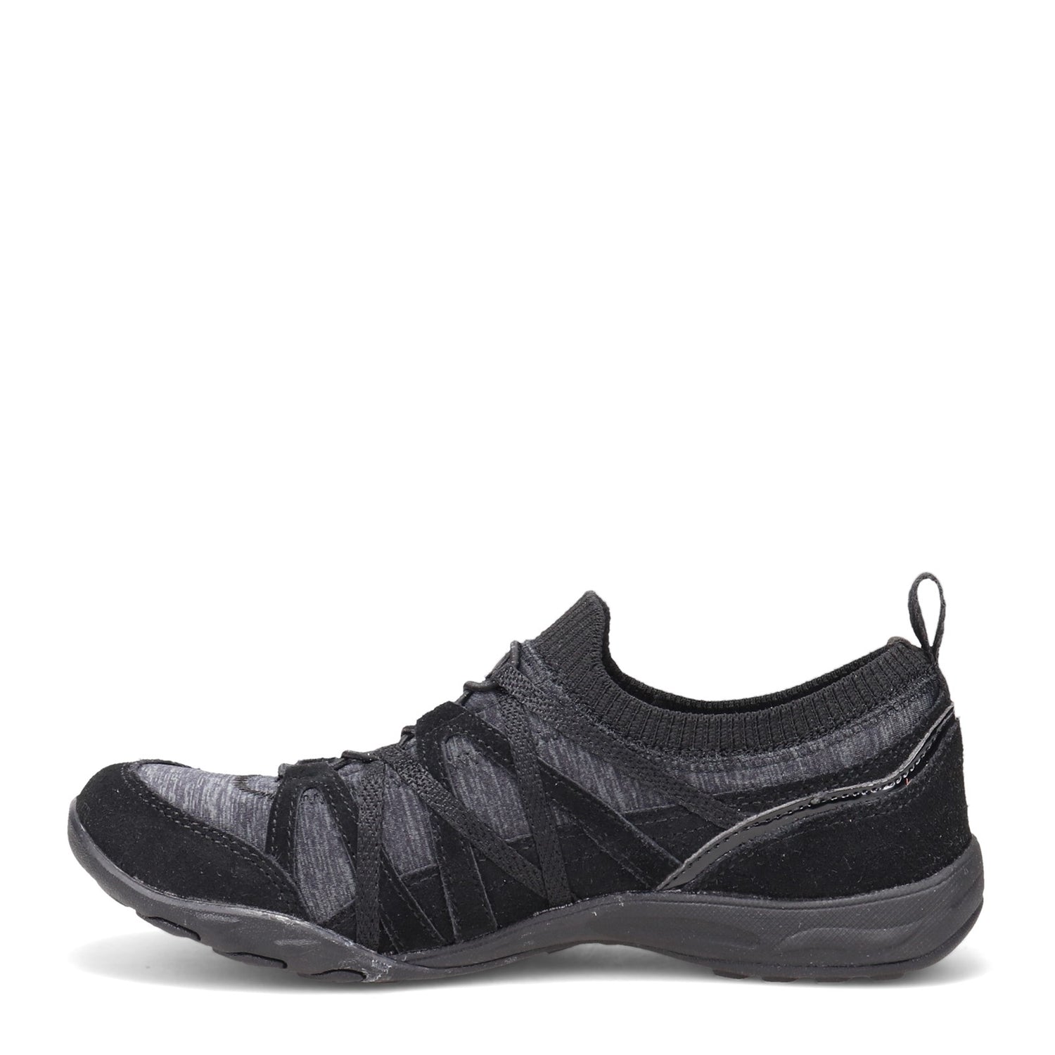 Peltz Shoes  Women's Skechers Arch Fit Comfy - Bold Statement Slip-On BLACK 100275-BLK
