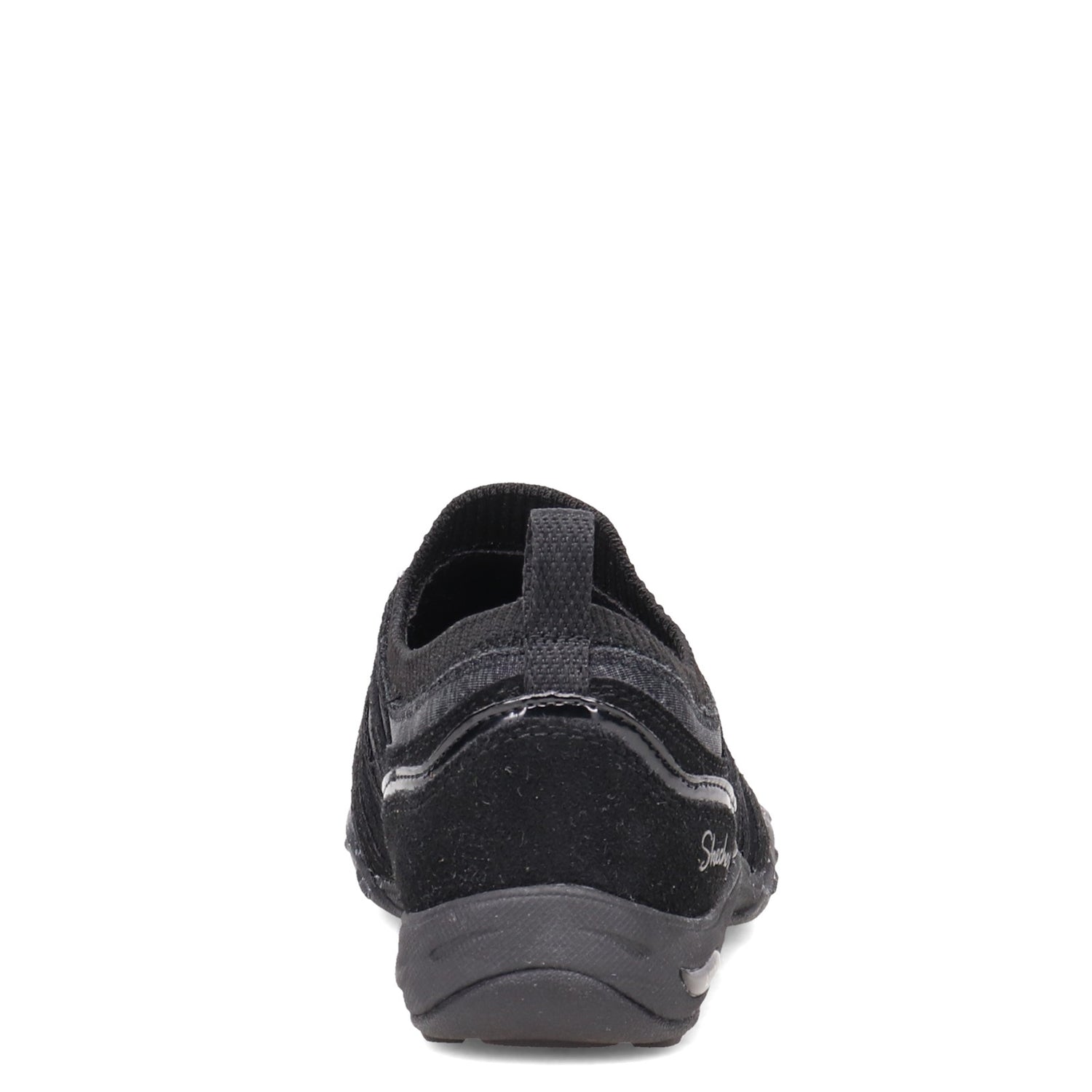 Peltz Shoes  Women's Skechers Arch Fit Comfy - Bold Statement Slip-On BLACK 100275-BLK