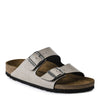 Peltz Shoes  Women's Birkenstock Arizona Birkoflor Slide Sandal - Narrow Width STONE 1003 155 N