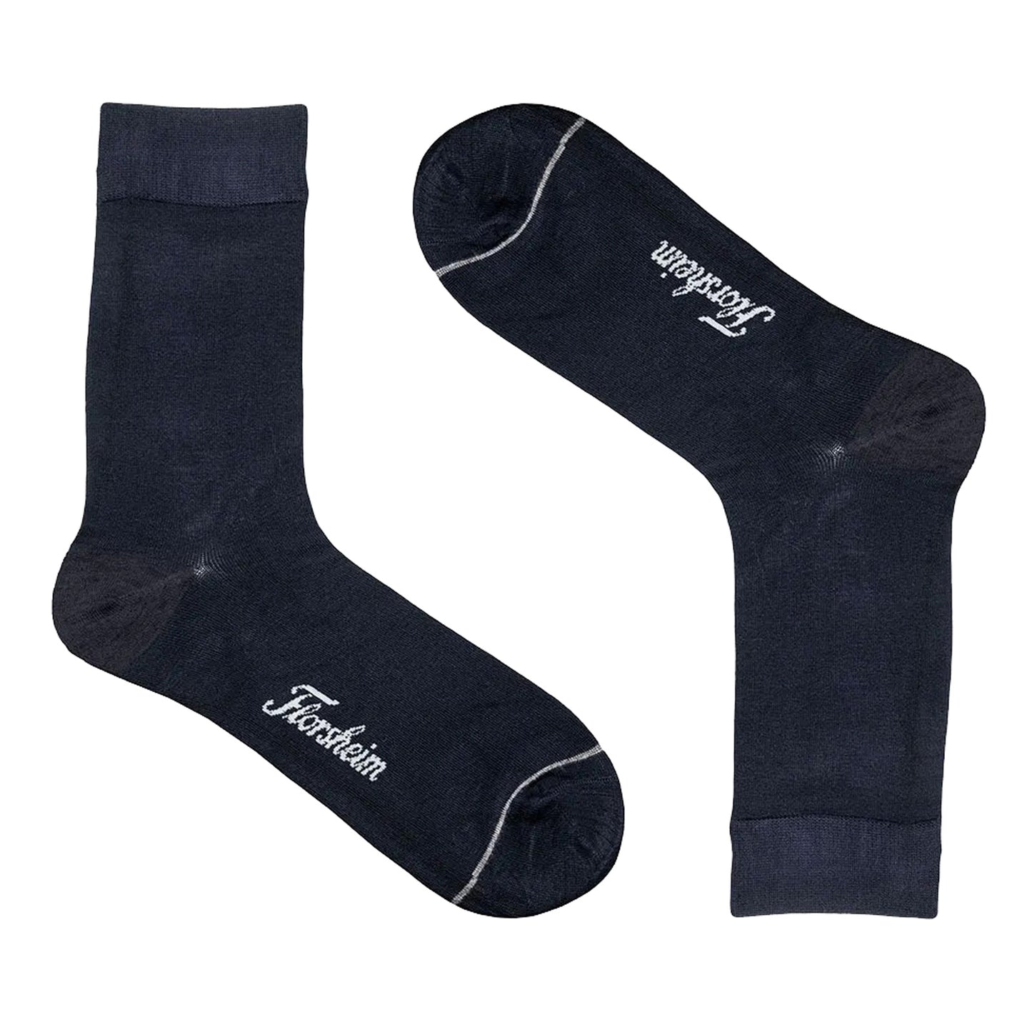 Peltz Shoes  Men's Florsheim Bamboo Flat Crew Dress Socks – One Pair Navy 100304-K41