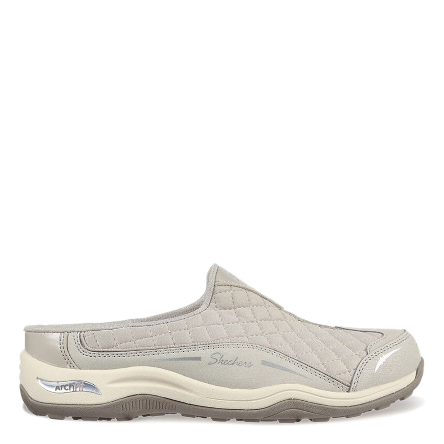 Peltz Shoes  Women's Skechers Relaxed Fit: Arch Fit - Commute Clog TAUPE 100322-TPE