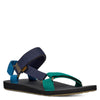 Peltz Shoes  Men's Teva Original Universal Sandal Navy Blue Green Mix 1004006-NML