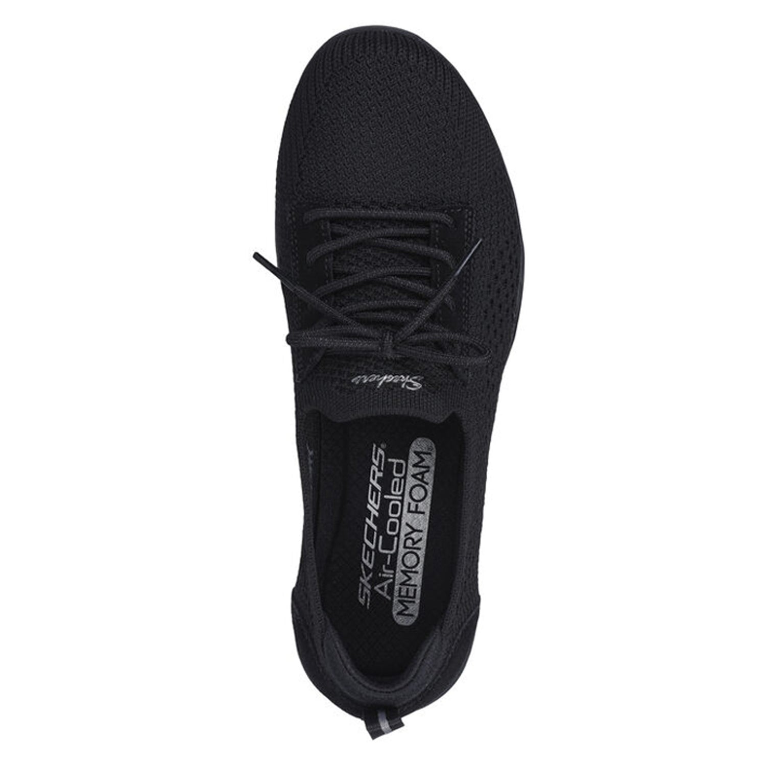 Peltz Shoes  Women's Skechers Newbury St – Casually Sneaker BLACK 100434-BBK