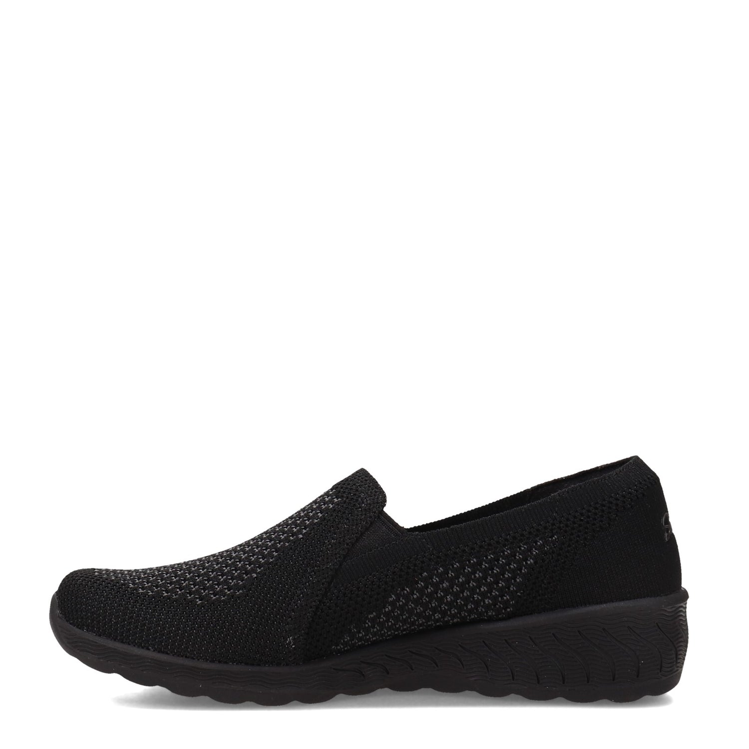 Peltz Shoes  Women's Skechers Relaxed Fit: Up-Lifted - New Rules Slip-On BLACK 100454-BBK