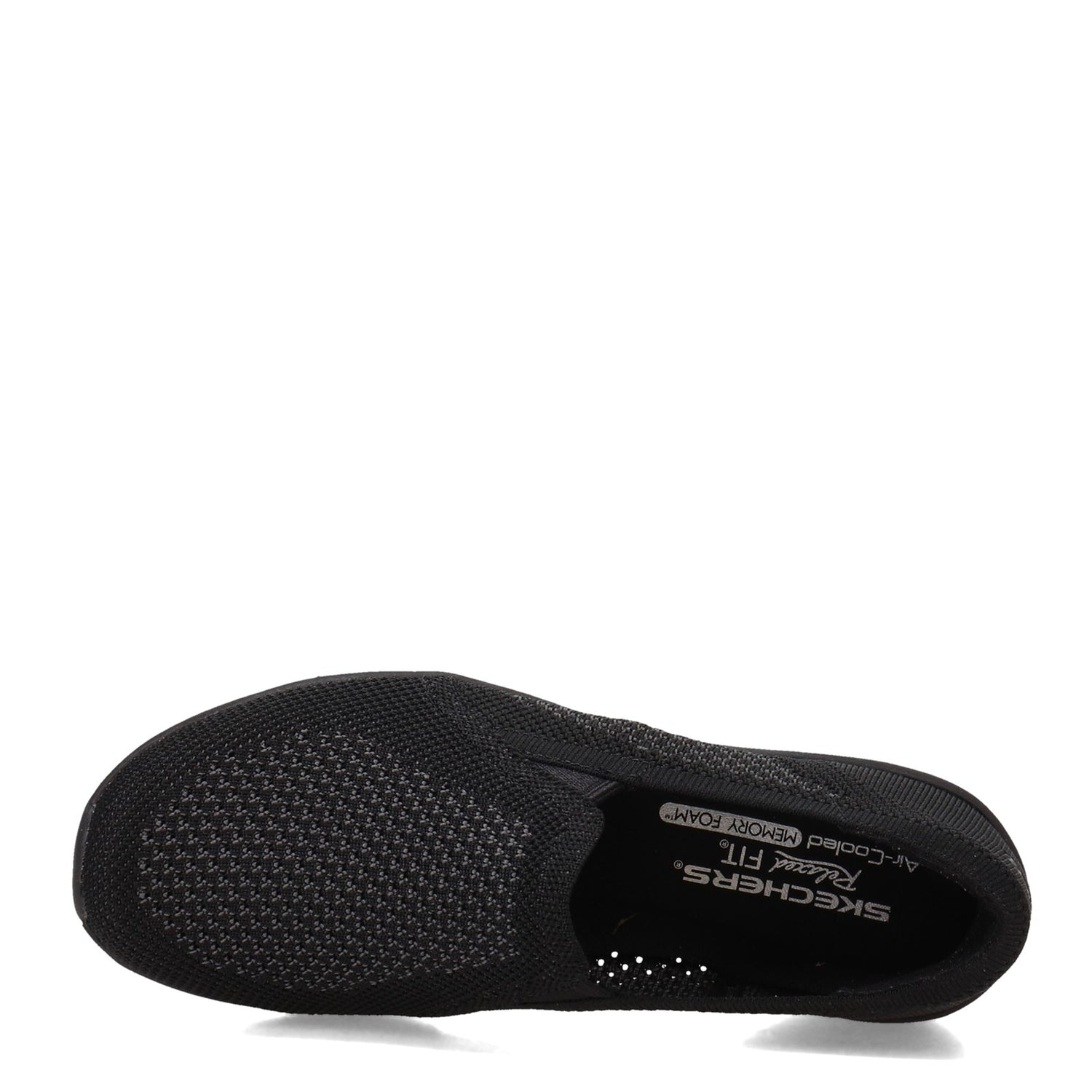 Peltz Shoes  Women's Skechers Relaxed Fit: Up-Lifted - New Rules Slip-On BLACK 100454-BBK