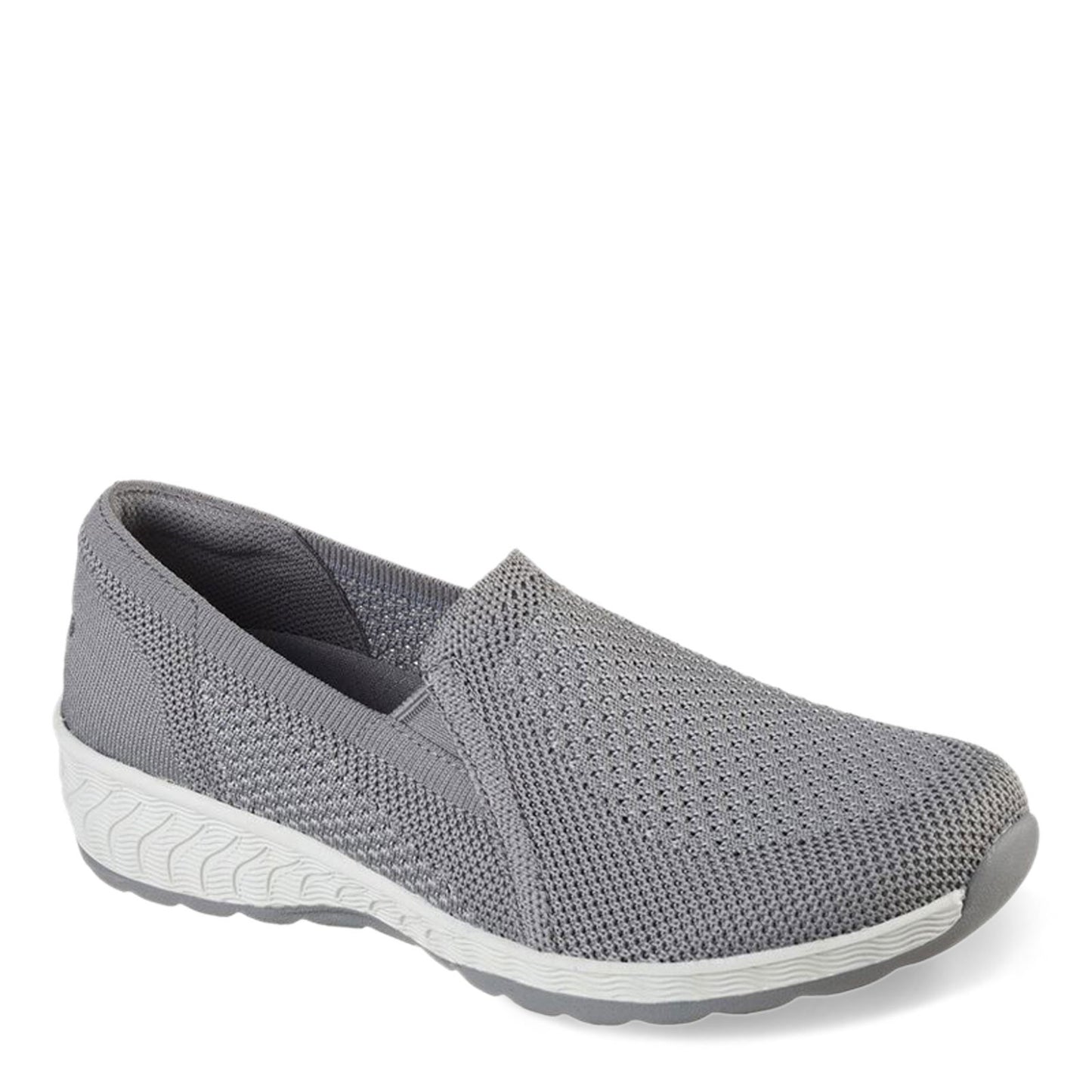 Peltz Shoes  Women's Skechers Relaxed Fit: Up-Lifted - New Rules Slip-On GREY 100454-GRY