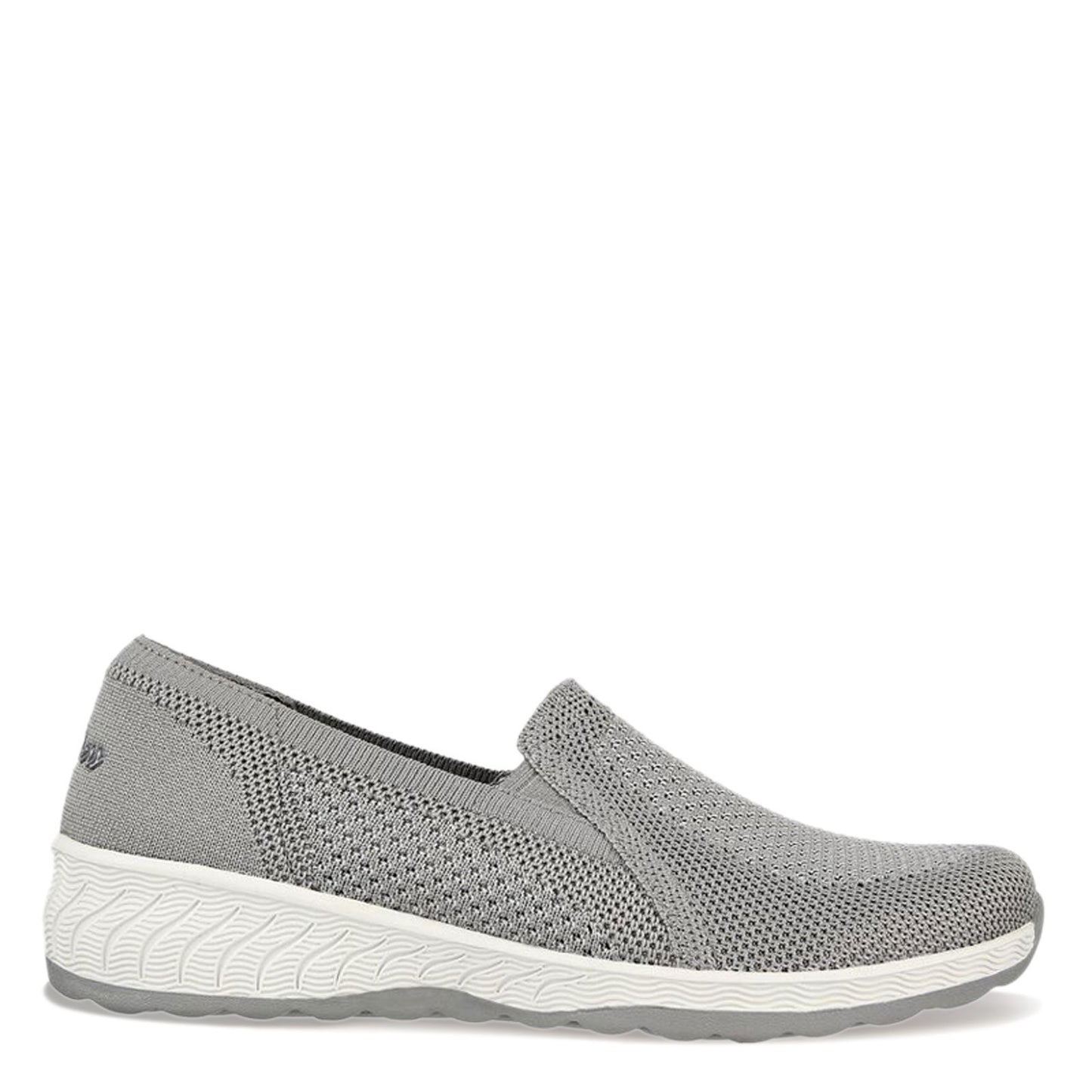 Peltz Shoes  Women's Skechers Relaxed Fit: Up-Lifted - New Rules Slip-On GREY 100454-GRY