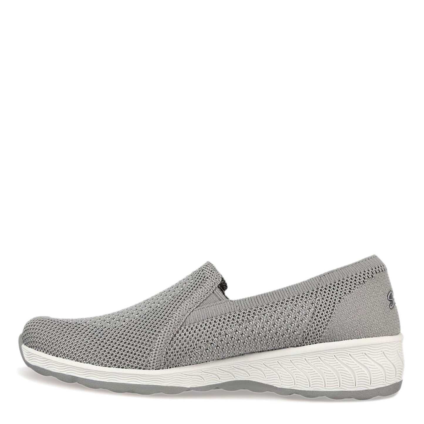 Peltz Shoes  Women's Skechers Relaxed Fit: Up-Lifted - New Rules Slip-On GREY 100454-GRY