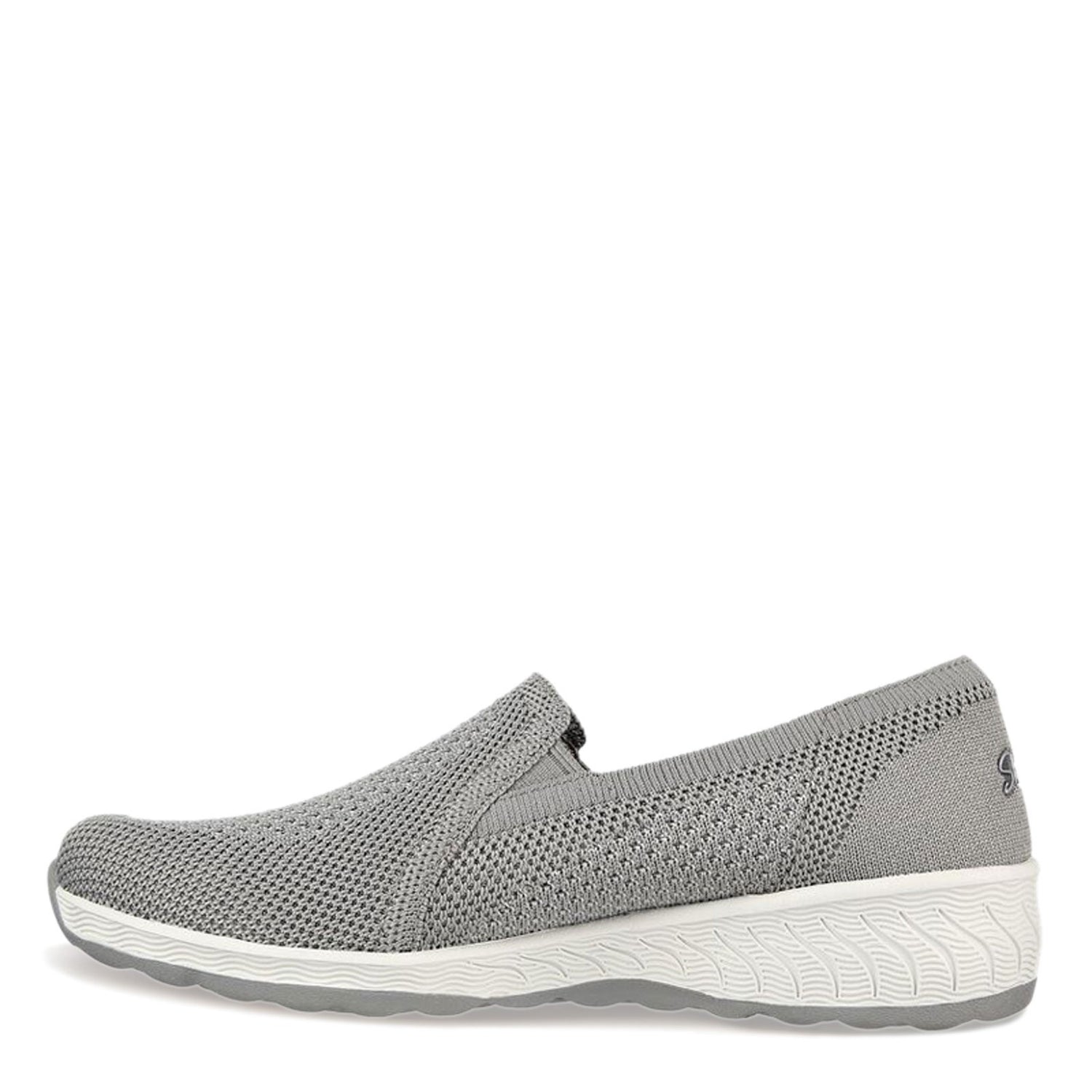 Peltz Shoes  Women's Skechers Relaxed Fit: Up-Lifted - New Rules Slip-On GREY 100454-GRY