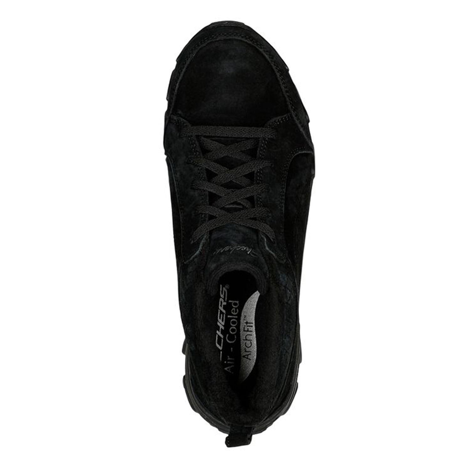 Peltz Shoes  Women's Skechers Relaxed Fit: Arch Fit Compulsions - Mementos Boot BLACK 100552-BBK