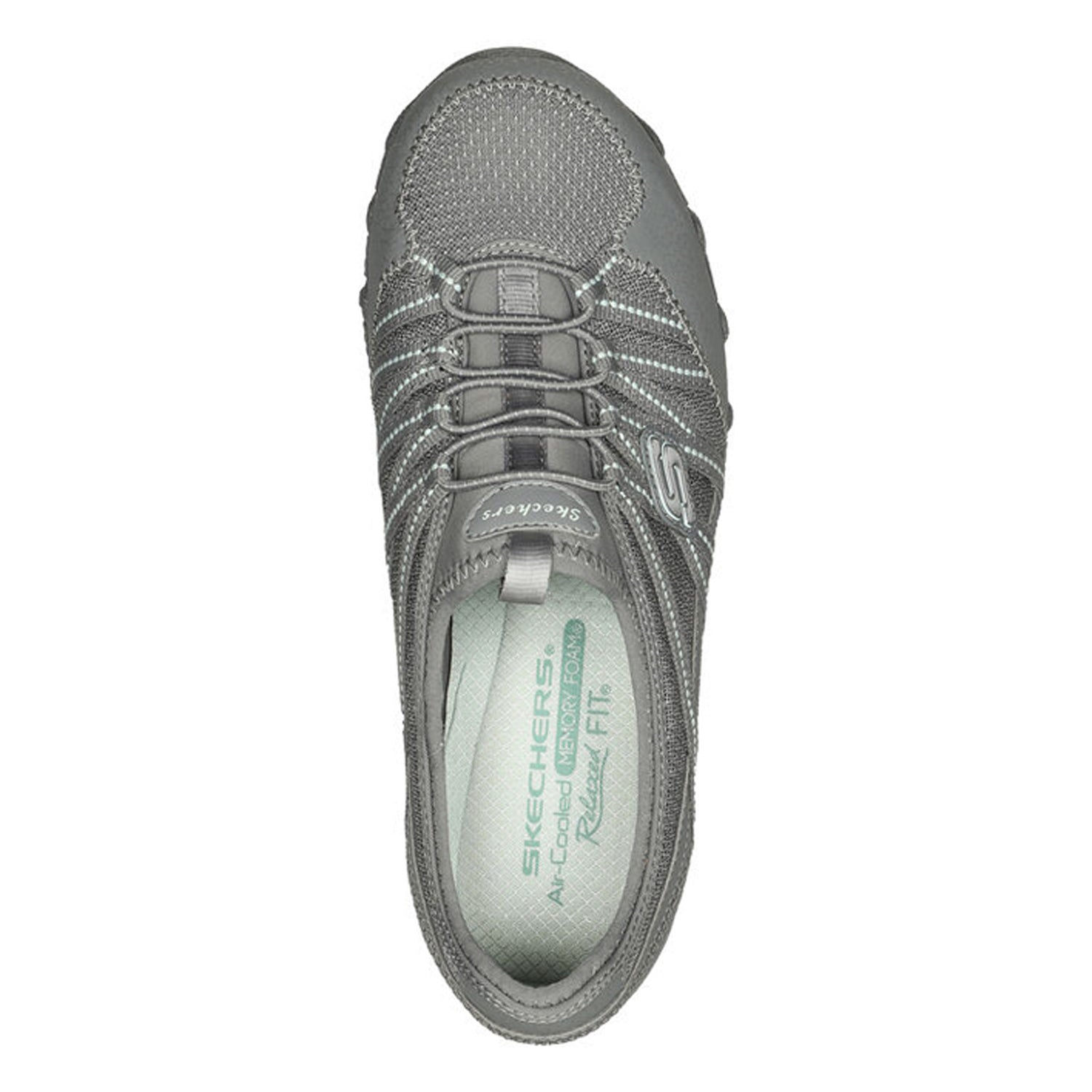 Peltz Shoes  Women's Skechers Relaxed Fit: Bikers Lite – Relive Slip-On grey 100560-GRY