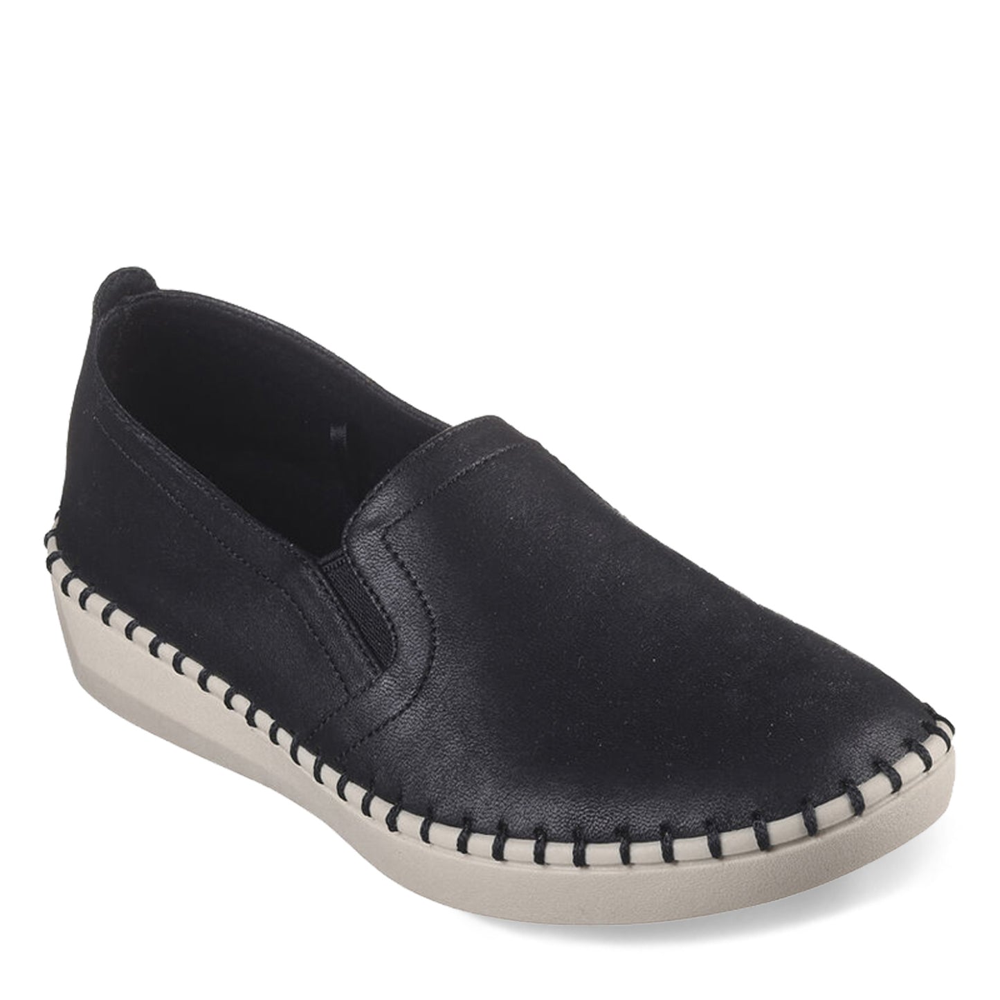 Peltz Shoes  Women's Skechers Sepulveda 2.0 - So Smooth Slip-on BLACK 100578-BLK
