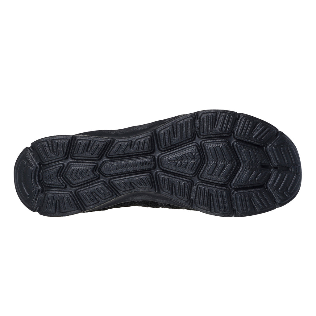 Women's Skechers Arch Fit: Sunny - Creative Pass Sneaker BLACK/BLACK 100728-BBK