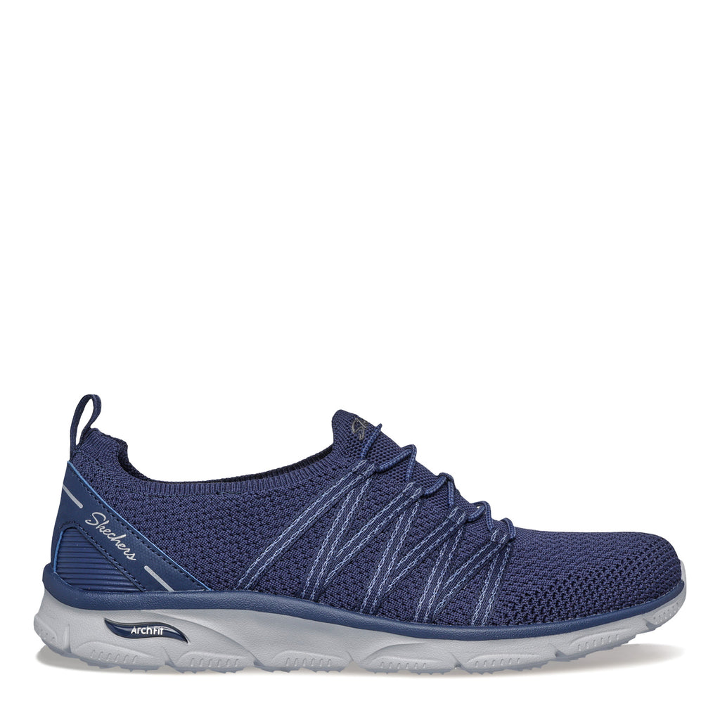Women's Skechers Arch Fit: Sunny - Creative Pass Sneaker NAVY 100728-NVY