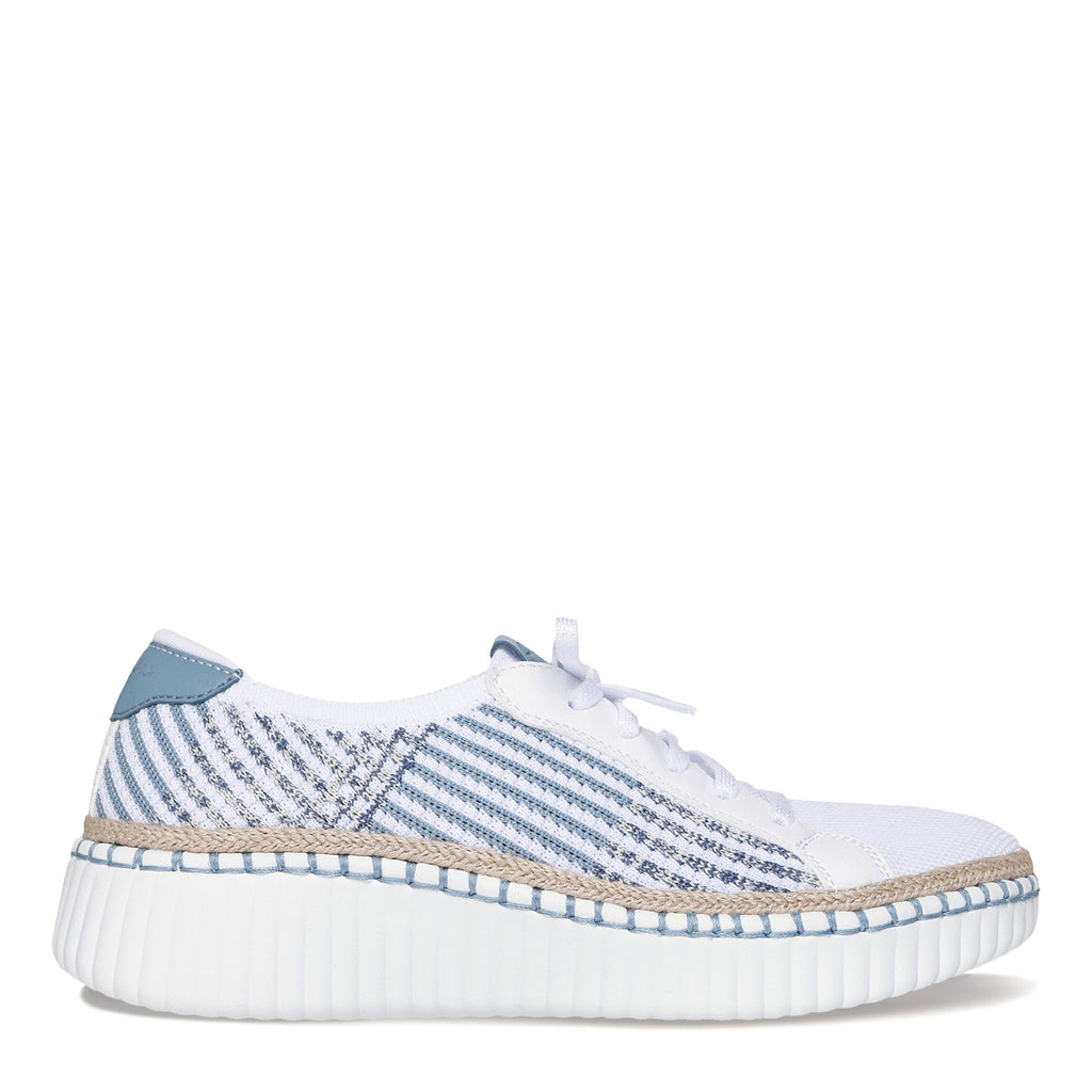 Women's Skechers Wilshire Blvd - Breezy Stroll Sneaker WHITE/BLUE 100826-WBL