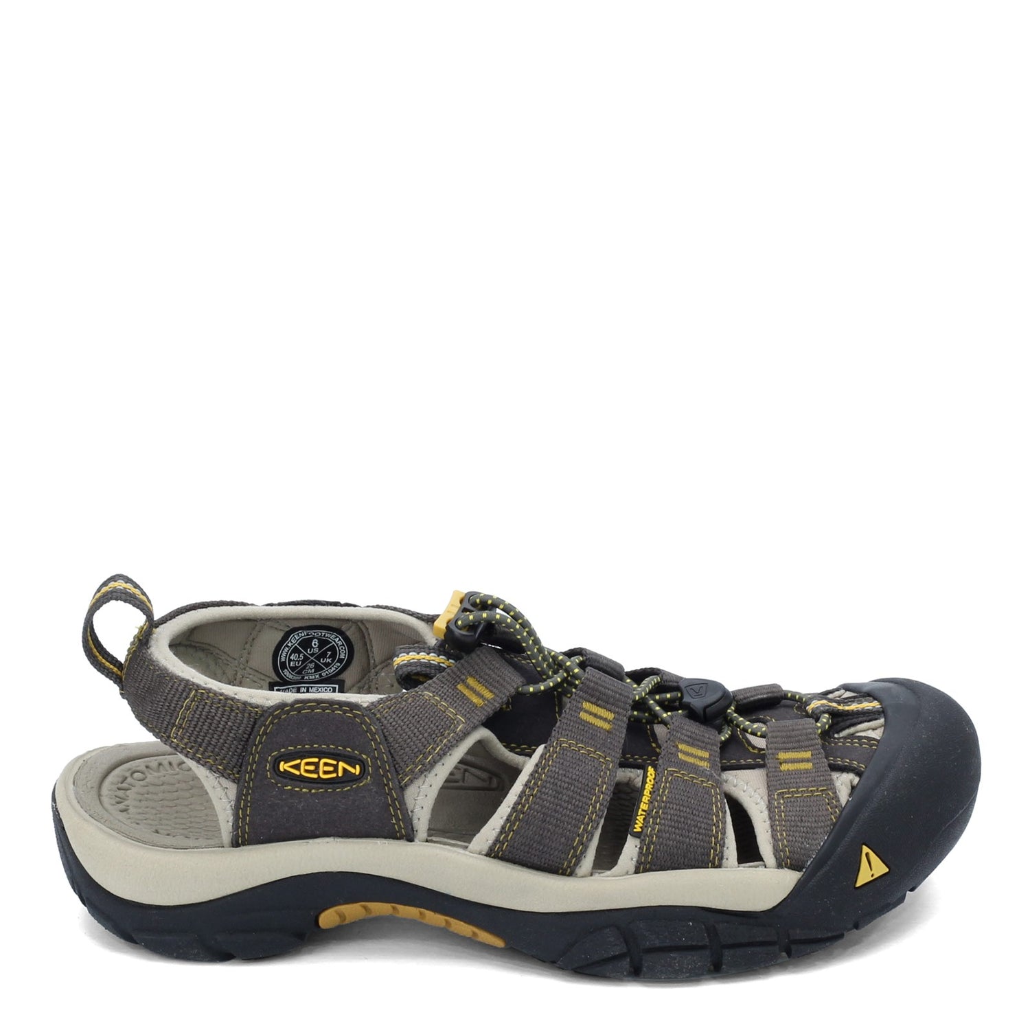 Peltz Shoes  Men's Keen Newport H2 Sandal RAVEN ALUMINUM 1008399