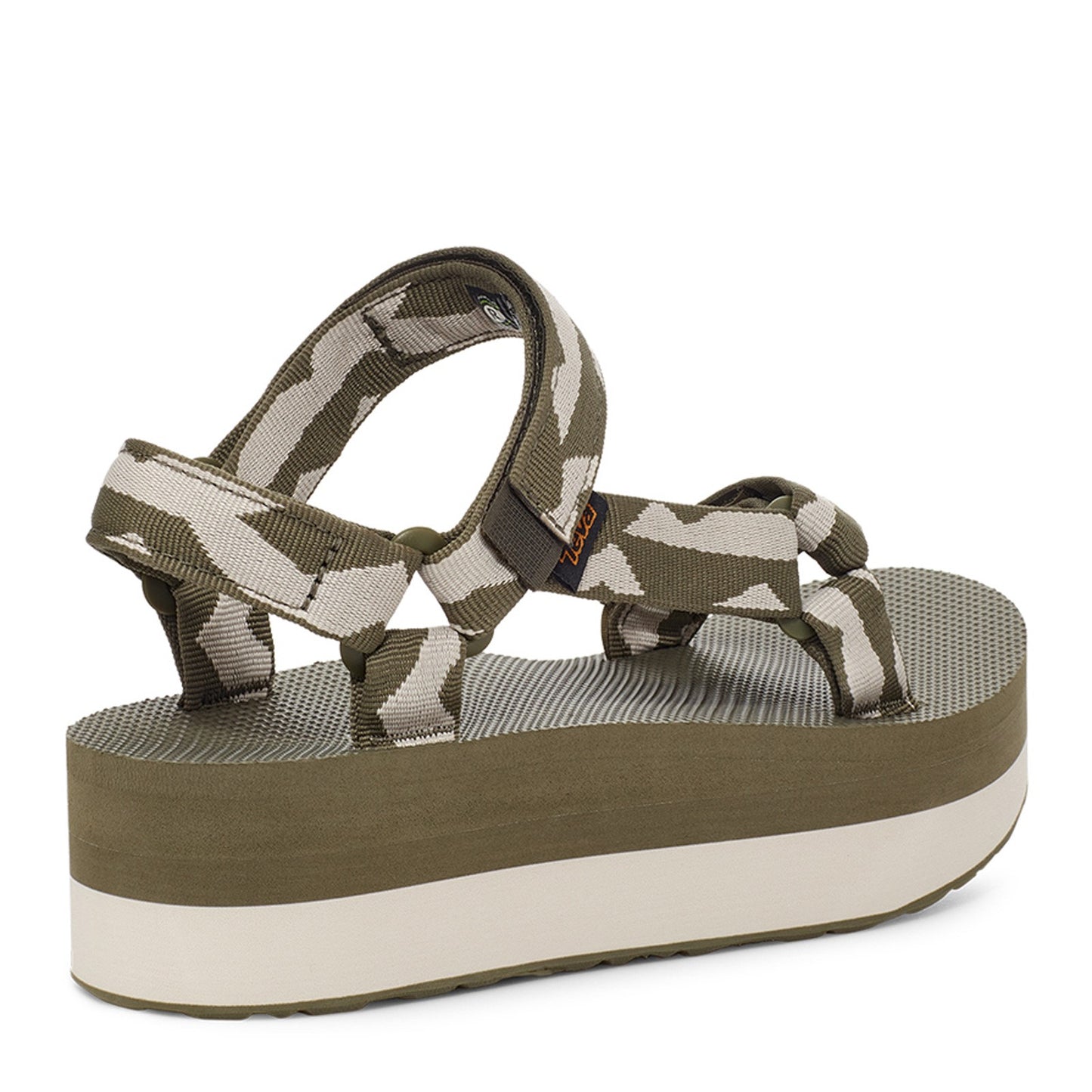 Peltz Shoes  Women's Teva Flatform Universal Sandal OLIVE 1008844-BBOV