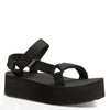 Peltz Shoes  Women's Teva Flatform Universal Sandal Black 1008844-BLK