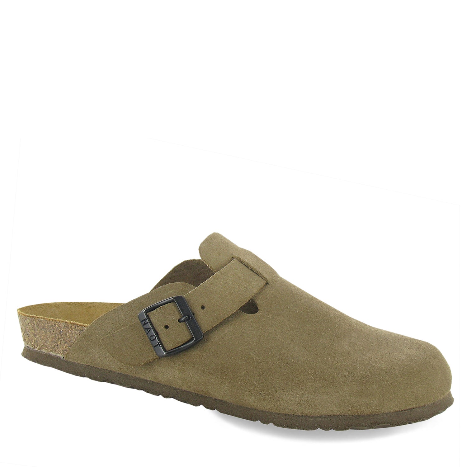 Peltz Shoes  Men's Naot Spring Classic Clog Taupe Suede 1010-382