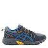 Peltz Shoes  Men's Asics Gel Venture 7 Trail Sneakers GRAY BLACK BLUE 1011A560-020