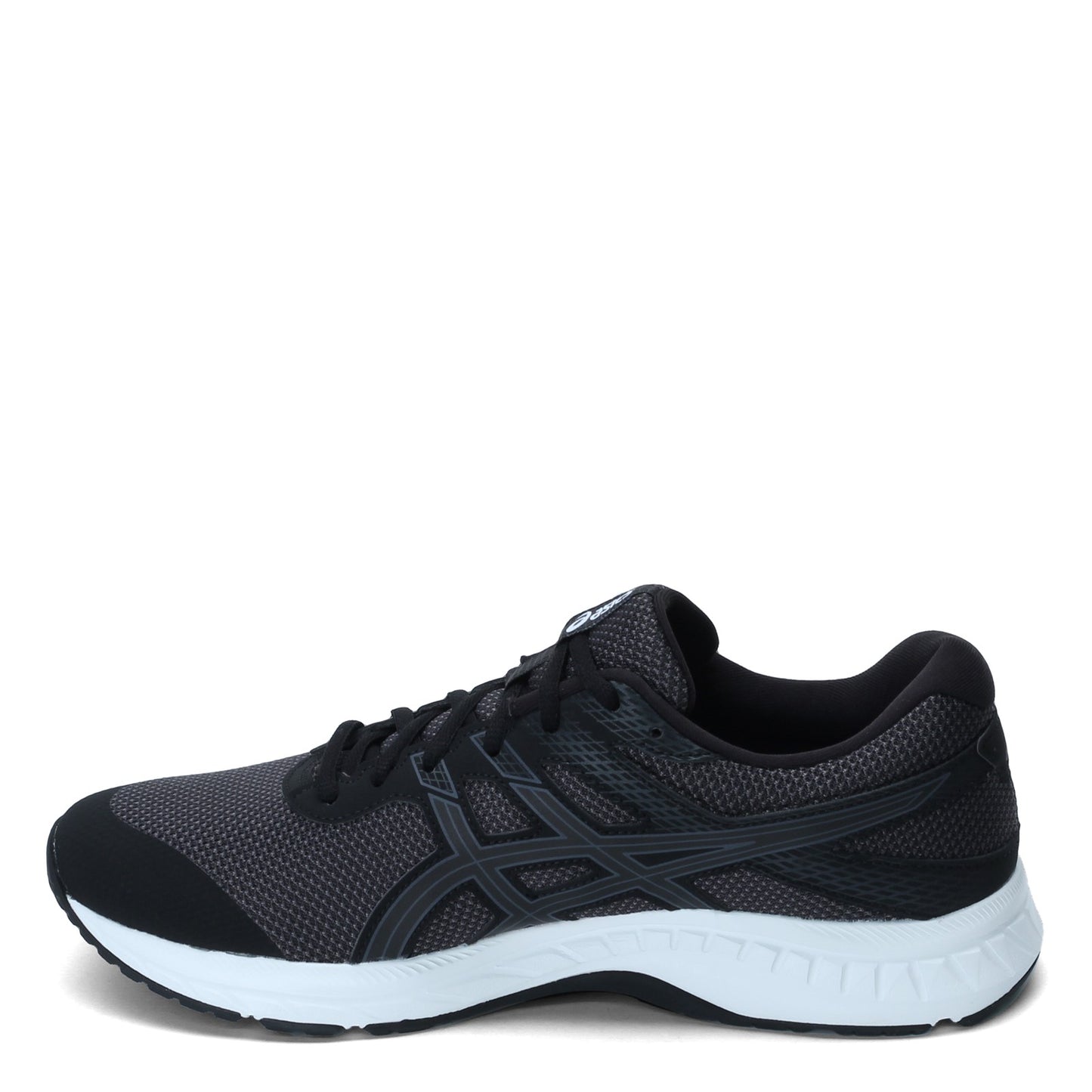 Peltz Shoes  Men's ASICS GEL-Contend 6 Running Shoe BLACK GRAY WHITE 1011A788-020