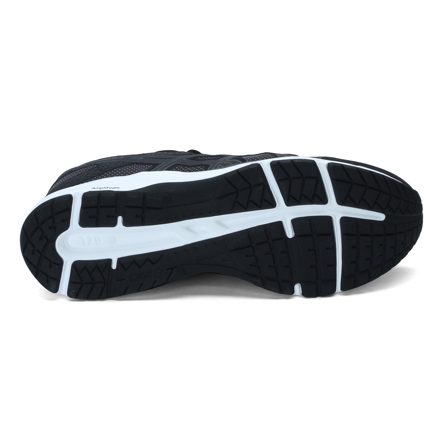 Peltz Shoes  Men's ASICS GEL-Contend 6 Running Shoe BLACK GRAY WHITE 1011A788-020
