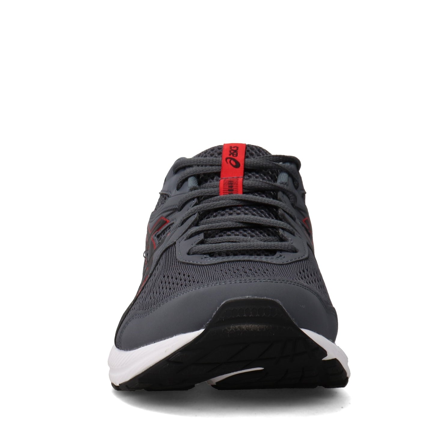 Peltz Shoes  Men's ASICS GEL-Contend 7 Running Shoe - Extra Wide Width GREY RED 1011B039-020