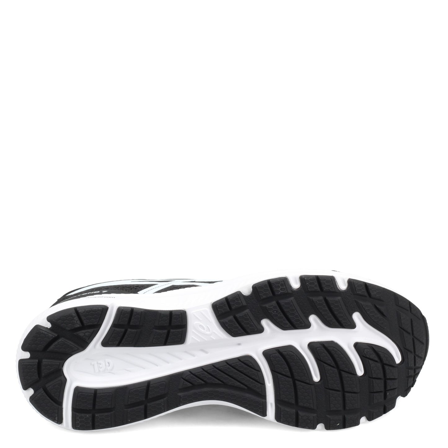 Peltz Shoes  Men's ASICS GEL-Contend 7 Running Shoe - Extra Wide Width BLACK / WHITE 1011B039.002